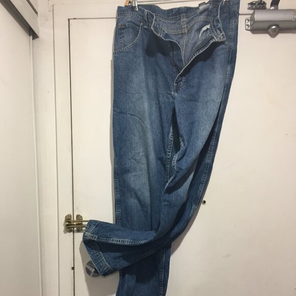 VINTAGE EDDIE BAUER CARPENTER WIDE LEG JEANS SIZE 34 X 32 - Picture 8 of 11